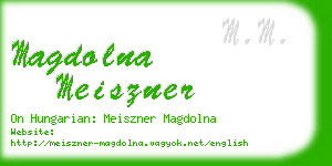 magdolna meiszner business card